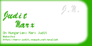 judit marx business card